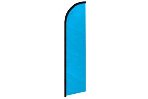 Light Blue Solid Color Windless Banner Flag