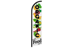 Organic Food Windless Banner Flag