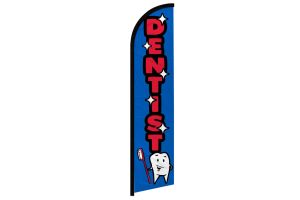 Dentist Superknit Polyester Windless Flag Size 11.5ft by 2.5ft