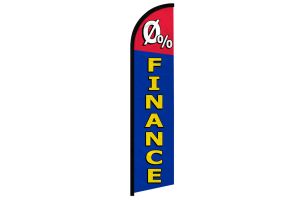 0 Percent Finance Superknit Polyester Windless Flag Size 11.5ft by 2.5ft