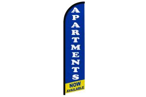 Apartments Now Available Windless Banner Flag