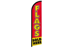 Flags Sold Here Windless Banner Flag