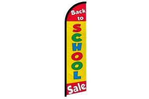 Back to School Sale Windless Banner Flag