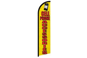 Cell Phone Accessories Superknit Polyester Windless Flag Size 11.5ft by 2.5ft