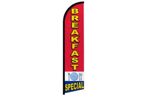 Breakfast Special Superknit Polyester Windless Flag Size 11.5ft by 2.5ft