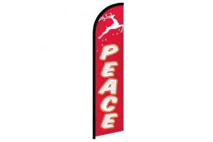 Peace (Reindeer) Windless Banner Flag