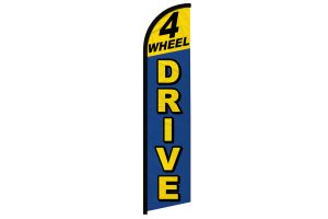 4 Wheel Drive (Blue & Yellow) Windless Banner Flag