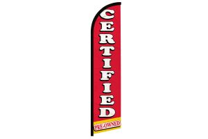 Certified Pre-Owned Windless Banner Flag