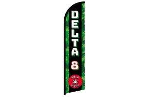 Delta 8 Sold Here Windless Banner Flag