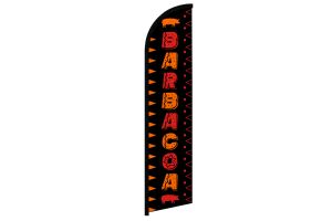 Barbacoa Superknit Polyester Windless Flag Size 11.5ft by 2.5ft