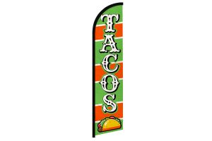 Tacos (Green & Orange) Windless Banner Flag