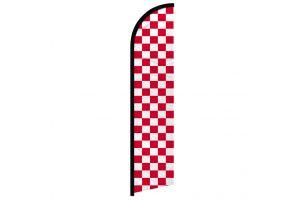 Red & White Checkered Windless Banner Flag