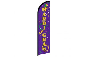 Mardi Gras Windless Banner Flag