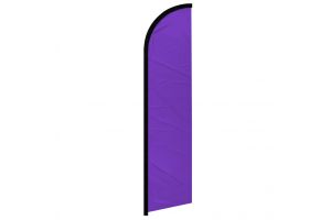 Purple Solid Color Windless Banner Flag