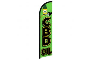 C.B.D. Oil Windless Banner Flag
