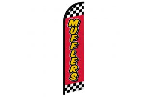 Muffler (Red Checkered) Windless Banner Flag
