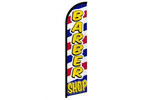 Barber Shop (Letters) Windless Banner Flag