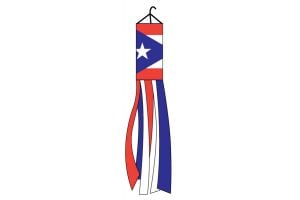 Puerto Rico Super Shiny Poly 5ft Windsock