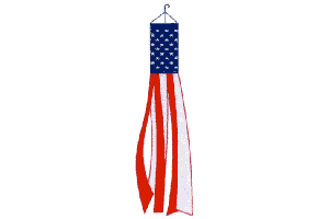 USA Embroidered 5ft Windsock