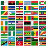 (3x5ft) Set of 54 African Flags