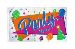 Party Time Flag 3x5ft Poly