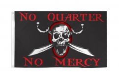 No Quarter No Mercy Pirate Flag 3x5ft Poly