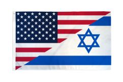 USA/Israel Combination Flag 3x5ft Poly