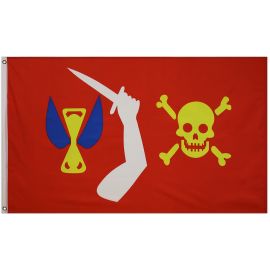 Christopher Moody Pirate Printed Polyester Flag 3ft by 5ft