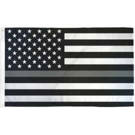 Thin Gray Line USA Printed Polyester Flag 3ft by 5ft