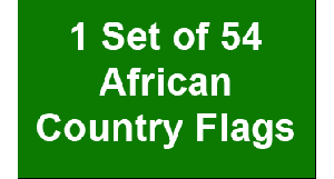 (2x3ft) Set of 54 African Flags