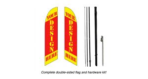 Custom Double-Sided Windless Banner Kit
