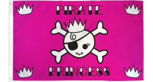 Pirate Princess Flag 3x5ft Poly