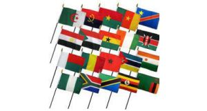 (4x6in) Set of 20 African Stick Flags
