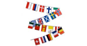 30ft String Flag Set of 20 European Country Flags