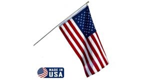 6ft Spinning Stabilizer Pole and American Made USA Flag Kit 