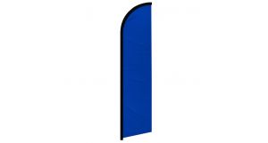 Blue Solid Color Windless Banner Flag