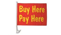 Single-Sided Buy Here Pay Here Car Flag