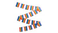  Set of 20 Rainbow 12x18in Flags On 30ft String