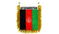 Afghanistan Rearview Mirror Mini Banner 4in by 6in