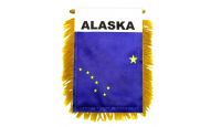 Alaska Rearview Mirror Mini Banner 4in by 6in