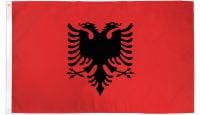 Albania Printed Polyester Flag 3ft by 5ft
