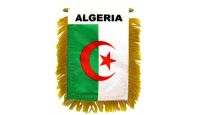 Algeria Rearview Mirror Mini Banner 4in by 6in