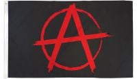 Anarchy Printed Polyester Flag 3ft by 5ft