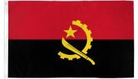 Angola Printed Polyester Flag 3ft by 5ft