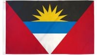 Antigua & Barbuda Printed Polyester Flag 2ft by 3ft