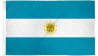 Argentina Printed Polyester Flag 2ft by 3ft