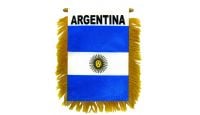 Argentina Rearview Mirror Mini Banner 4in by 6in