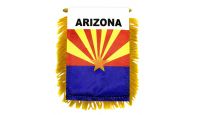 Arizona Rearview Mirror Mini Banner 4in by 6in
