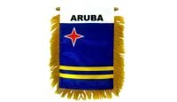 Aruba Rearview Mirror Mini Banner 4in by 6in