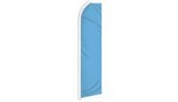 Light Blue Solid Color Superknit Polyester Swooper Flag Size 11.5ft by 2.5ft
